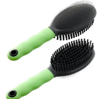 Image 1 of Ferplast Зелена двойна четка за фино разресване и четина - GRO 5806