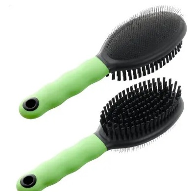 Ferplast Зелена двойна четка за фино разресване и четина - GRO 5806