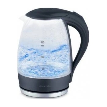 kamille Glass kettle 1700 b black 2200 w 1.7 l