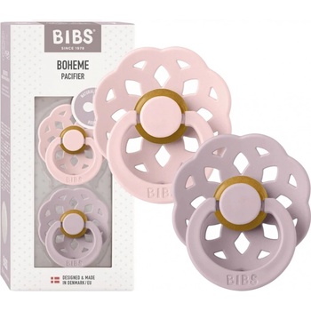 Bibs Boheme přírodní kaučuk 2ks blossom dusky lilac