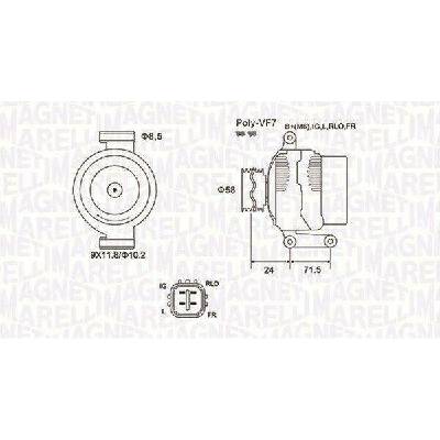 Generátor MAGNETI MARELLI 063732029010