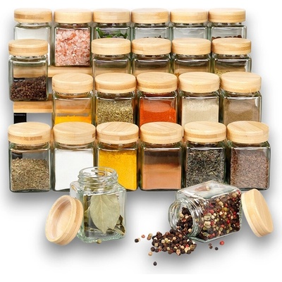 VILDE Sada hranatých kořenek s bambusovým víčkem 24 x 100 ml – Zboží Dáma