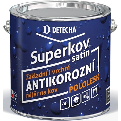 Detecha SUPERKOV SATIN 0,8kg šedý pastelový RAL 7040