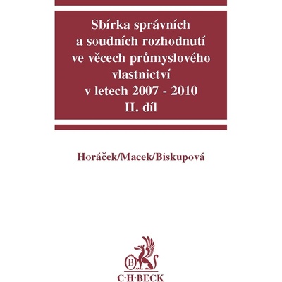 Sbírka správních a soudních rozhodnutí ve věcech průmyslového vlastnictví v lete