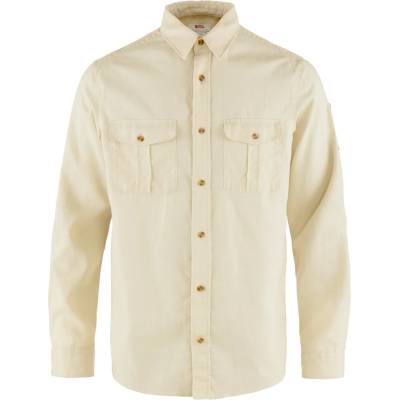 Fjällräven Мъжка риза с копчета Fjällräven Övik Travel Shirt L/S Shirt - Chalk White (033-1656-0611)