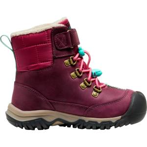 KEEN Детски зимни ботуши Keen Kid's Kanibou WP Winter boots - Fig / Pink Lemonade - размер 24 (EU) (702-2836-0511)