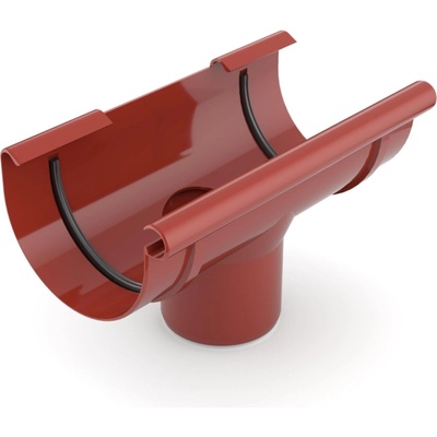 Bryza PVC vývod 100/90 mm červený