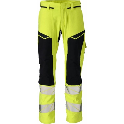 MASCOT ACCELERATE MULTISAFE 21079-284-17010 pracovné nohavice nehorľavé HI-VIS reflexná žltá / tmavomodrá, predĺžená veľkosť