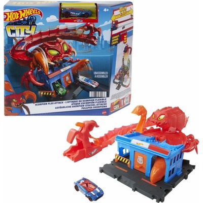 Mattel Hot Wheels City Bat Loop Attack Playset