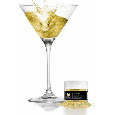 Brew Glitter Jedlé trblietky do nápojov žlté/zlaté Yellow 4 g