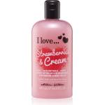 I Love Cosmetics Strawberry & Cream душ гел с балончета за жени 500 мл