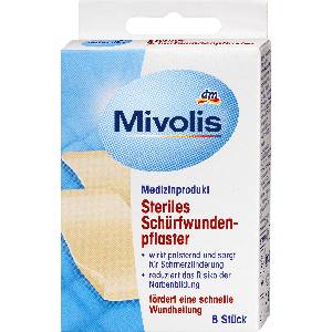 Mivolis Стерилни пластири за рани, 8 бр (1550803)