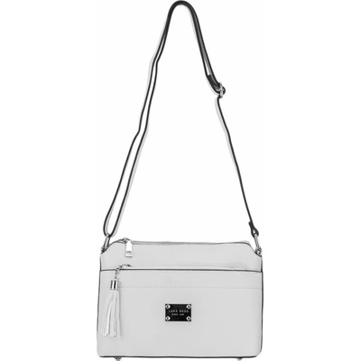 WENDY dámska crossbody koženková kabelka Sivá