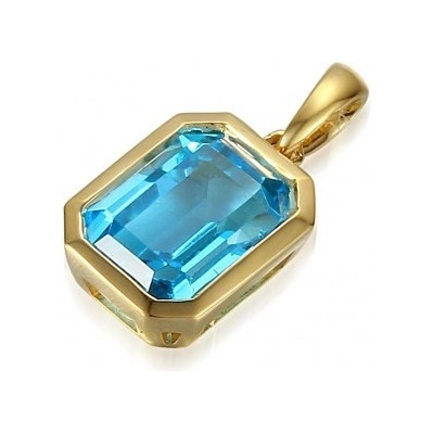 Gems Naomi žluté zlato a modrý topaz 585 38 2 4502.0Z00.0.00.603.23