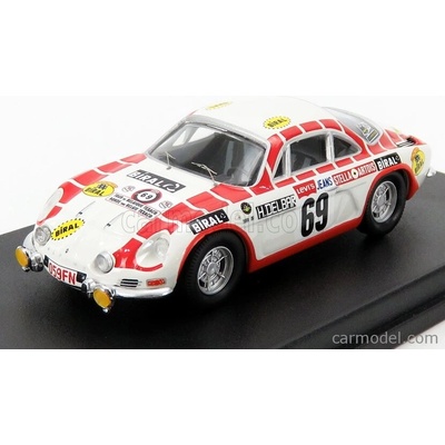 Trofeu Renault Alpine A110 N 69 Tour De Belgique 1971 H.delbar C.collaer Bílá Červená 1:43