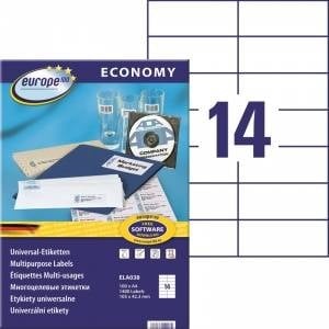 EUROPE100 Avery Zweckform ETIK. ZF ECONOMY 105X42, 3MM 038 100ARK LABEL E100 ELA038 - ELA038