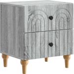 vidaXL Нощен шкаф Сива сонома 43 x 34, 5 x 48 см Инженерна дървесина (894077)