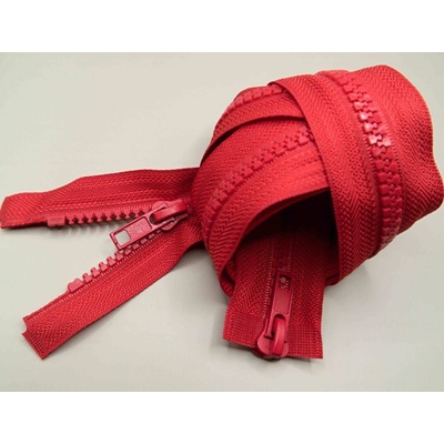 Protipohyb kostený zips - dĺžka (65 - 150 cm) - rôzne farby 95 cm Červená