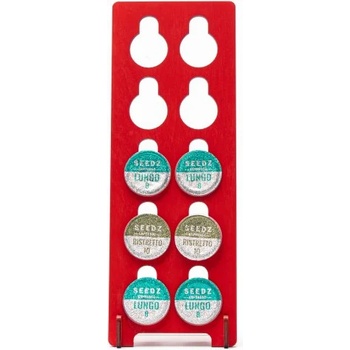 Image 1 of YOKI Дървена Поставка За 10 Капсули Nespresso Червена