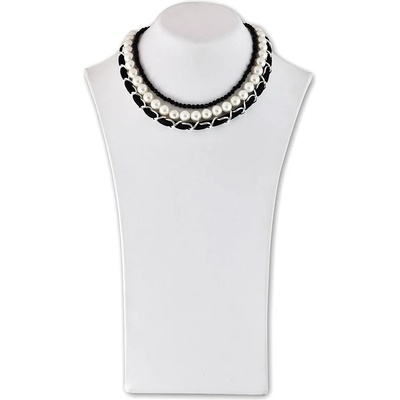 Dannyra Стилна огърлица перли и оникс Dannyra Jewels