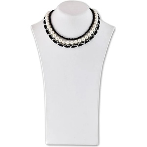 Dannyra Стилна огърлица перли и оникс Dannyra Jewels