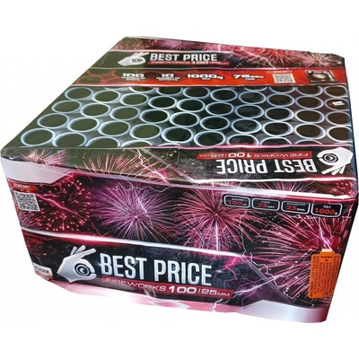 Kompaktní ohňostroj BEST PRICE 100 ran 25 mm