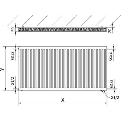 Mexen CV11 W611-030-040-66 300 mm x 400 mm antracit