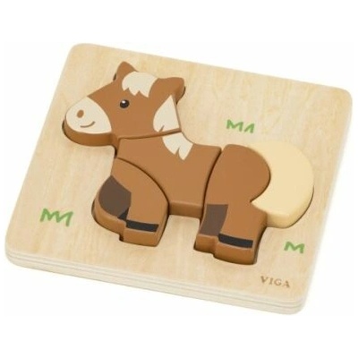 Viga puzzle pre najmenších koník