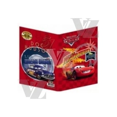 Holografický obal na sešit A4 Cars 2 Jiří Models