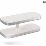 ZENS Aluminium Quattro Wireless Charger Pro 4 60W ZEQC01W - четворна станция за безжично зареждане на MagSafe и Qi-съвместими устройства (бял)