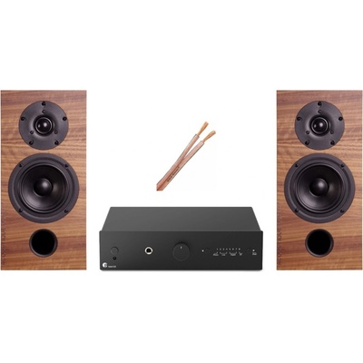 AQ audio set P4-Pro-ject Maia S3 + AQ L 39 ořech + reprokabel AQ 625 2x 2,5mm2