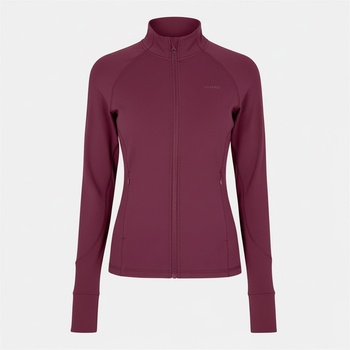 USA Pro Яке USA Pro Women's Core Fitness Long Sleeve Slim Fit Performance Training Jacket - Dark Cherry