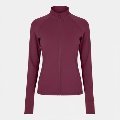 USA Pro Яке USA Pro Women's Core Fitness Long Sleeve Slim Fit Performance Training Jacket - Dark Cherry