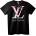 NOONEBRAND Тениска Louis Vuitton Флорален Лого - 2XL, Black