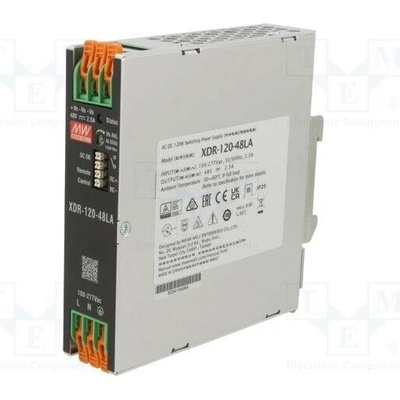 MEAN WELL XDR-120-48LA Napájecí zdroj: spínaný; na lištu DIN; 120W; 48VDC; 0÷2,5A; OUT: 1