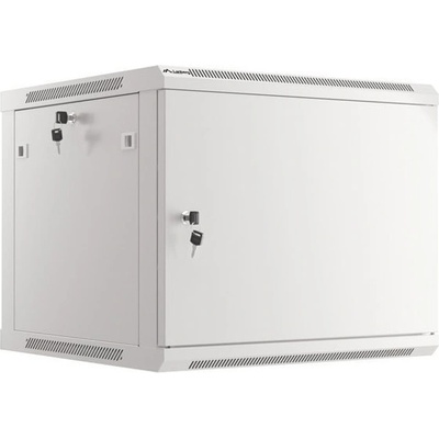Комуникационен шкаф Lanberg WF01-6609-00S, 19", 9U, 51.2 x 60 x 60 cm, товароносимост до 60кг, сив (WF01-6609-00S)