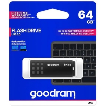 Image 1 of GOODRAM UME3 64GB USB 3.0 UME3-0640O0R11/ UME3-0640K0R11