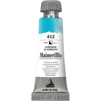 Maimeri Blu Акварелна боя Turquoise Cobalt 412 12 ml 1 бр (M1609412)