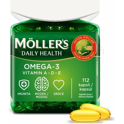 Moller's Omega 3 Daily Health vitamín A - D - E 112 kapsúl