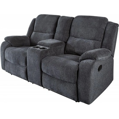 Interior DE Set 2 ks Hollywood tmavě šedé strukturovaná látka KRS39979