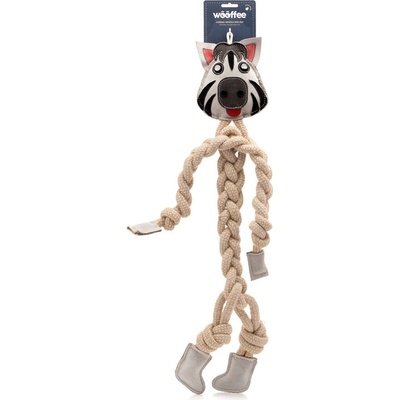 Wooffee pravá kože provazový dlouhán zebra 67 cm