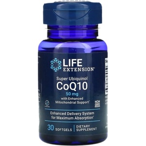 Life Extension Super Ubiquinol CoQ10 with Enhanced Mitochondrial Support 50 mg [30 Гел капсули]