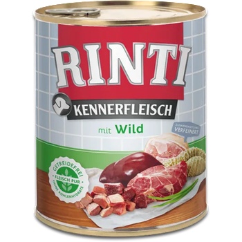 RINTI Kennerfleisch Adult - Консервирана храна за израснали кучета с дивеч 800 гр