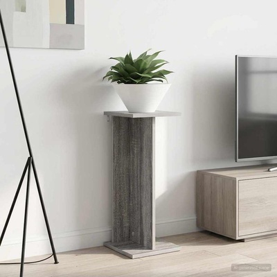 vidaXL Стойка за растения Сив Сонома 25 x 25, 5 x 60, 5 см (899668)