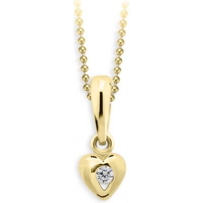 Cutie Diamonds zlatý prívesok srdce C1556 ND1556 40 D X 1