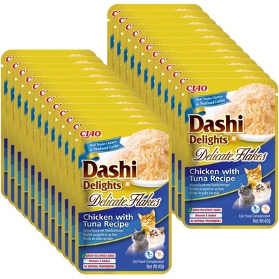 Dashi Delights Delicate Flakes Kuře s tuňákem 24 x 40 g