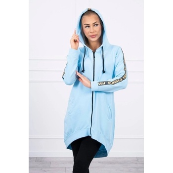Dámská mikina so zipsom vzadu MI8997 nebesky modrá