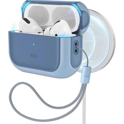ESR Калъф за Apple AirPods Pro 3 - с MagSafe - ESR Orbit Hybrid HaloLock - Пастелно син