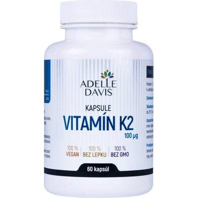 Adelle Davis Vitamín K2 100 mcg 60 kapsúl