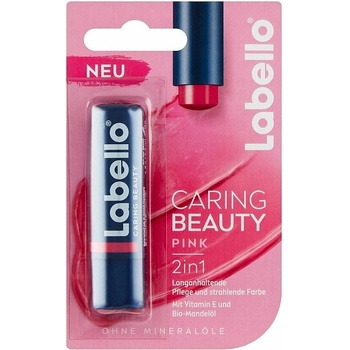 Labello Caring Beauty Pink farebný balzam na pery 4,8 g